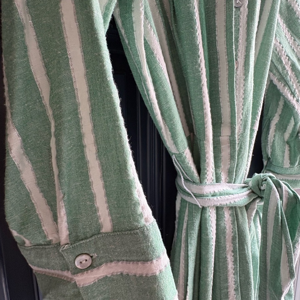 Boston Proper Mint and White Striped Dress - Picture 8 of 8